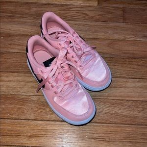 Pink Nike sneakers